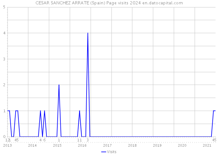 CESAR SANCHEZ ARRATE (Spain) Page visits 2024 