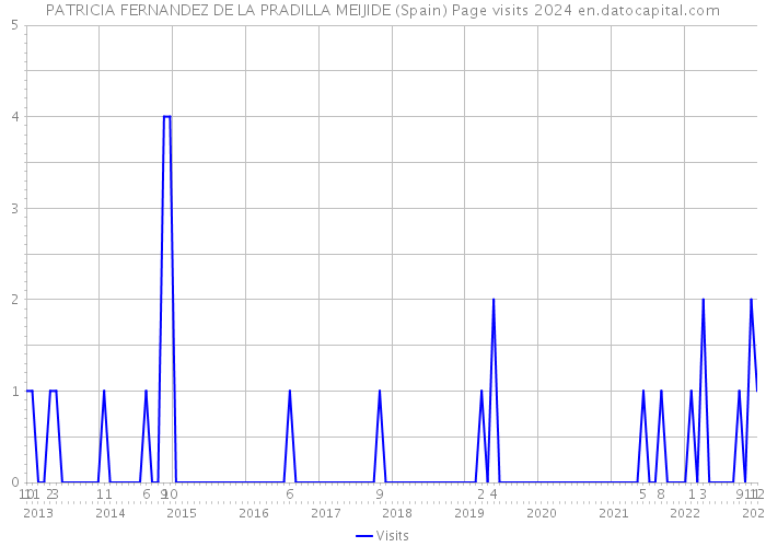 PATRICIA FERNANDEZ DE LA PRADILLA MEIJIDE (Spain) Page visits 2024 