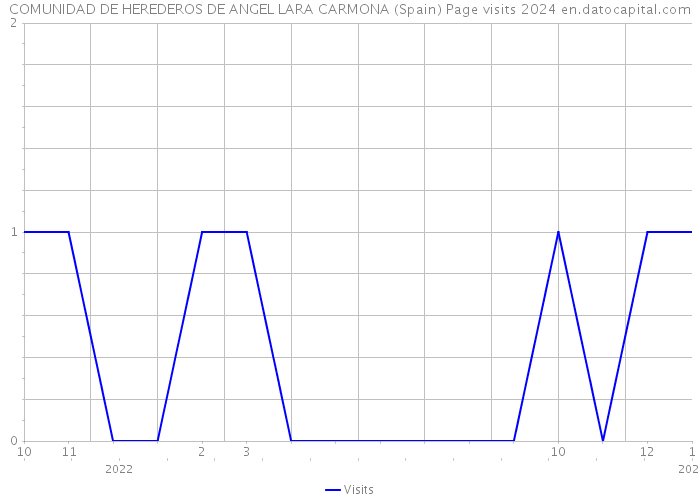 COMUNIDAD DE HEREDEROS DE ANGEL LARA CARMONA (Spain) Page visits 2024 