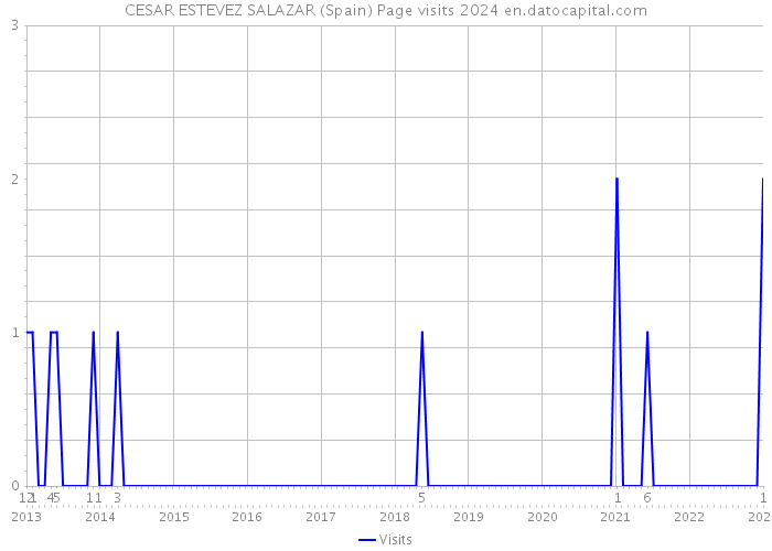 CESAR ESTEVEZ SALAZAR (Spain) Page visits 2024 