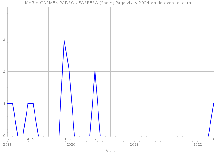 MARIA CARMEN PADRON BARRERA (Spain) Page visits 2024 