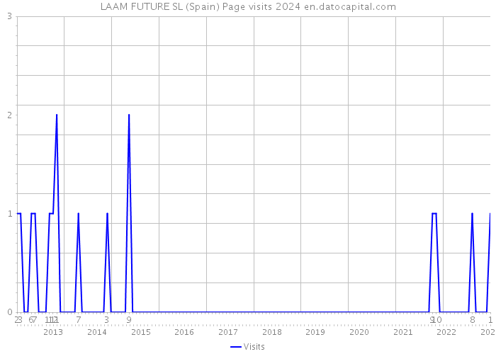 LAAM FUTURE SL (Spain) Page visits 2024 