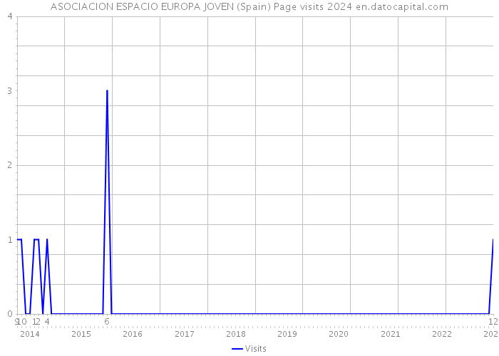 ASOCIACION ESPACIO EUROPA JOVEN (Spain) Page visits 2024 