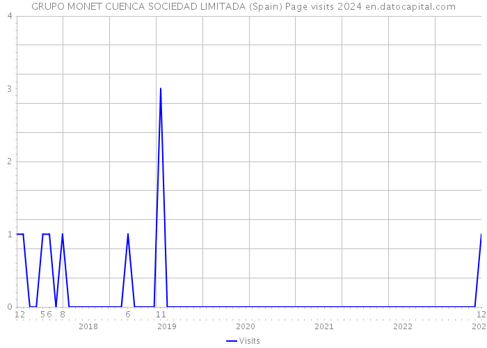 GRUPO MONET CUENCA SOCIEDAD LIMITADA (Spain) Page visits 2024 