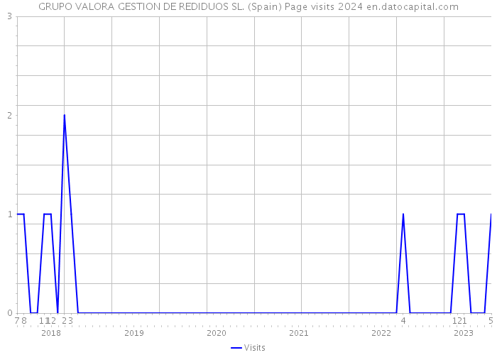 GRUPO VALORA GESTION DE REDIDUOS SL. (Spain) Page visits 2024 