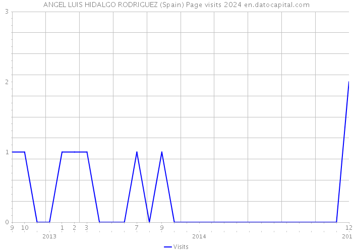 ANGEL LUIS HIDALGO RODRIGUEZ (Spain) Page visits 2024 