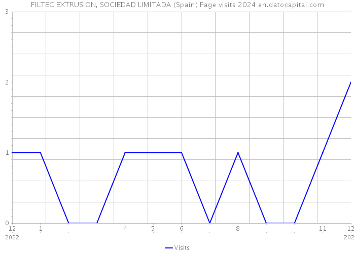 FILTEC EXTRUSION, SOCIEDAD LIMITADA (Spain) Page visits 2024 