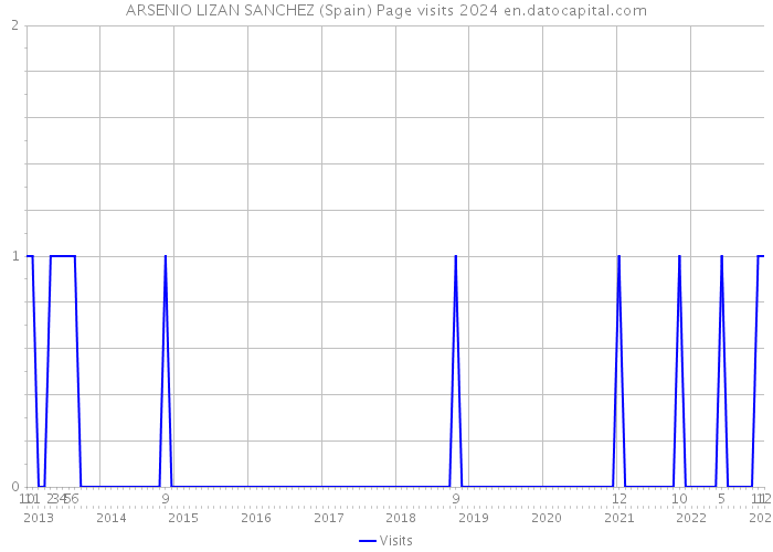 ARSENIO LIZAN SANCHEZ (Spain) Page visits 2024 