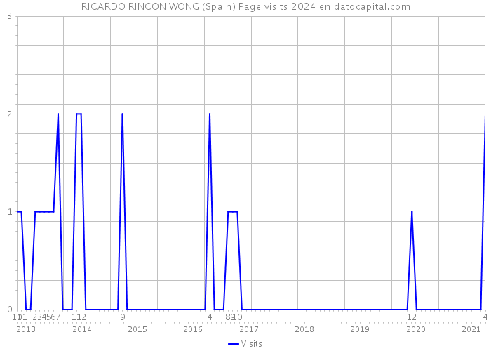 RICARDO RINCON WONG (Spain) Page visits 2024 