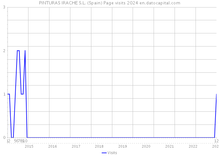 PINTURAS IRACHE S.L. (Spain) Page visits 2024 