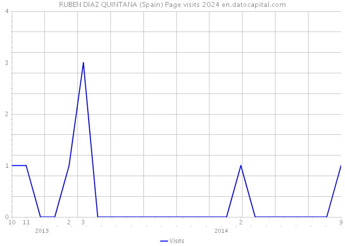 RUBEN DIAZ QUINTANA (Spain) Page visits 2024 