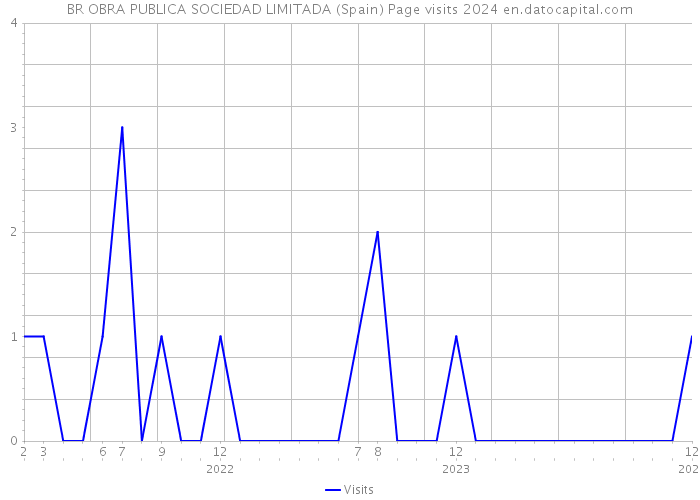 BR OBRA PUBLICA SOCIEDAD LIMITADA (Spain) Page visits 2024 