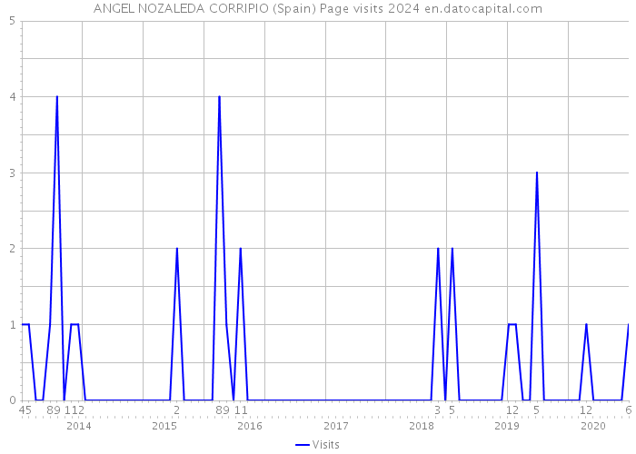 ANGEL NOZALEDA CORRIPIO (Spain) Page visits 2024 