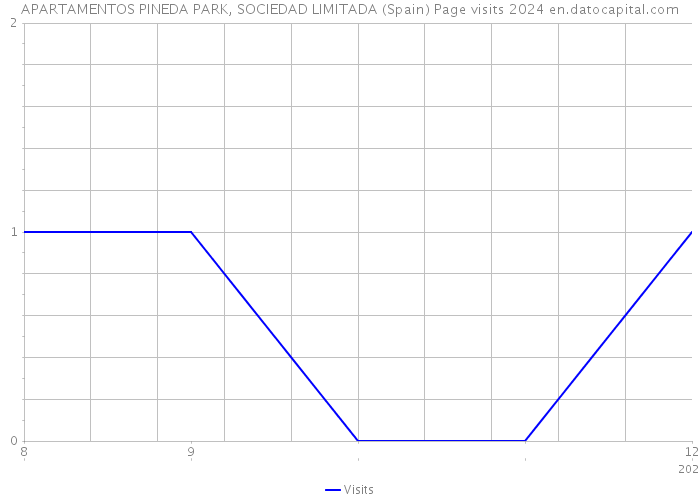 APARTAMENTOS PINEDA PARK, SOCIEDAD LIMITADA (Spain) Page visits 2024 