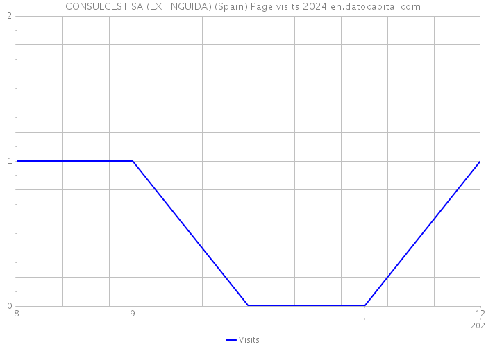 CONSULGEST SA (EXTINGUIDA) (Spain) Page visits 2024 