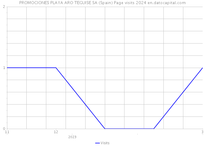 PROMOCIONES PLAYA ARO TEGUISE SA (Spain) Page visits 2024 