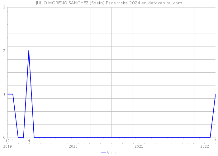 JULIO MORENO SANCHEZ (Spain) Page visits 2024 