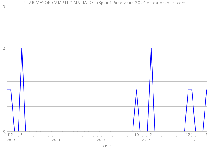 PILAR MENOR CAMPILLO MARIA DEL (Spain) Page visits 2024 