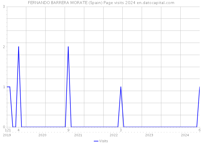 FERNANDO BARRERA MORATE (Spain) Page visits 2024 