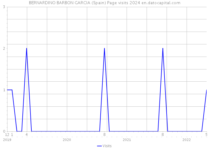 BERNARDINO BARBON GARCIA (Spain) Page visits 2024 