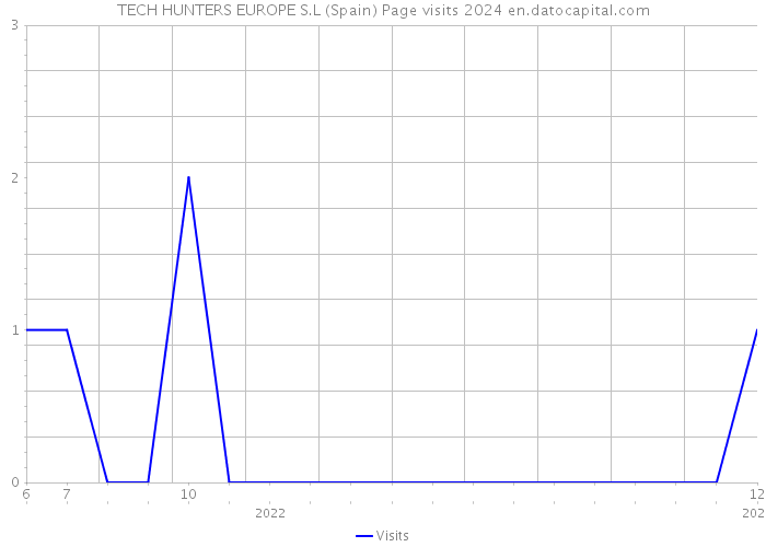 TECH HUNTERS EUROPE S.L (Spain) Page visits 2024 