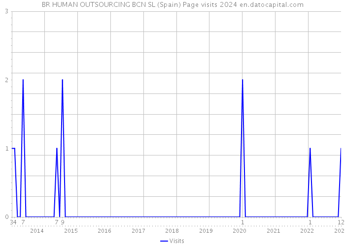 BR HUMAN OUTSOURCING BCN SL (Spain) Page visits 2024 