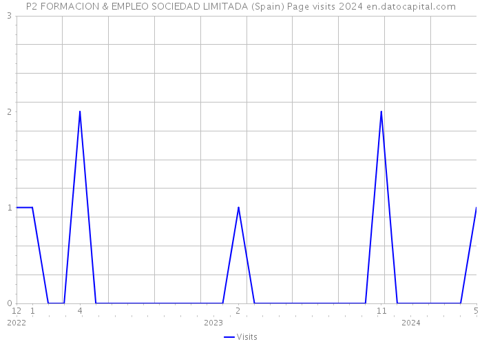 P2 FORMACION & EMPLEO SOCIEDAD LIMITADA (Spain) Page visits 2024 