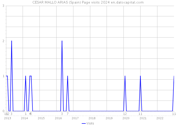 CESAR MALLO ARIAS (Spain) Page visits 2024 
