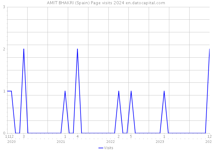 AMIT BHAKRI (Spain) Page visits 2024 