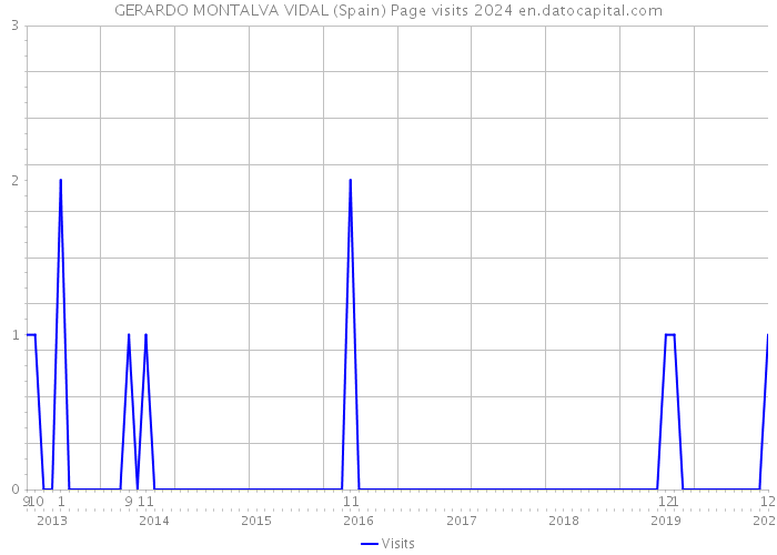 GERARDO MONTALVA VIDAL (Spain) Page visits 2024 