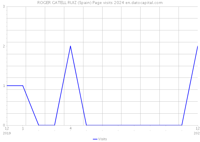 ROGER GATELL RUIZ (Spain) Page visits 2024 