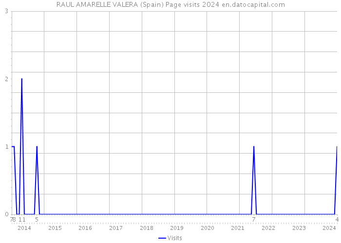 RAUL AMARELLE VALERA (Spain) Page visits 2024 