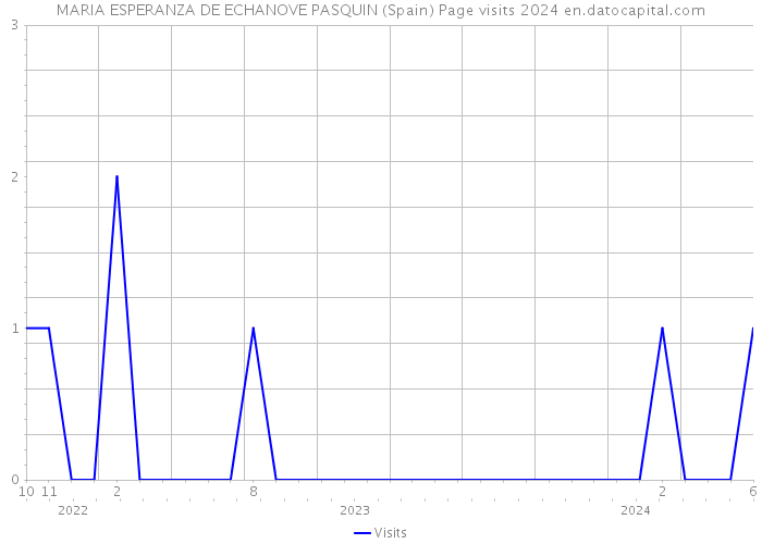 MARIA ESPERANZA DE ECHANOVE PASQUIN (Spain) Page visits 2024 