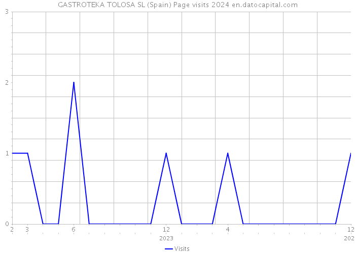GASTROTEKA TOLOSA SL (Spain) Page visits 2024 