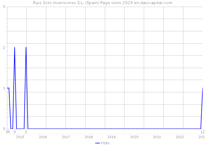 Ruiz Soto Inversiones S.L. (Spain) Page visits 2024 