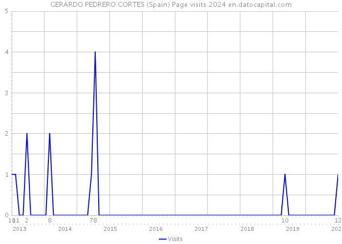 GERARDO PEDRERO CORTES (Spain) Page visits 2024 