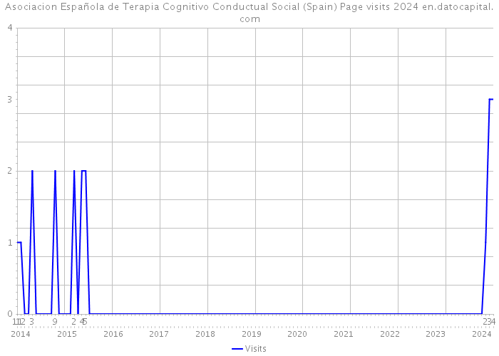 Asociacion Española de Terapia Cognitivo Conductual Social (Spain) Page visits 2024 