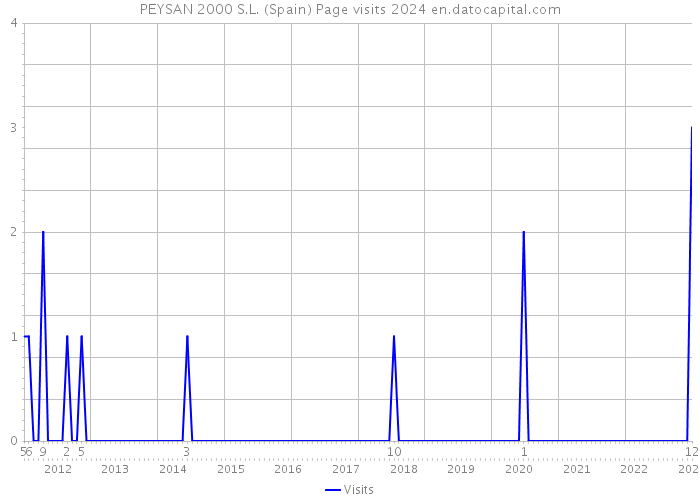 PEYSAN 2000 S.L. (Spain) Page visits 2024 