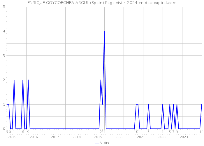 ENRIQUE GOYCOECHEA ARGUL (Spain) Page visits 2024 