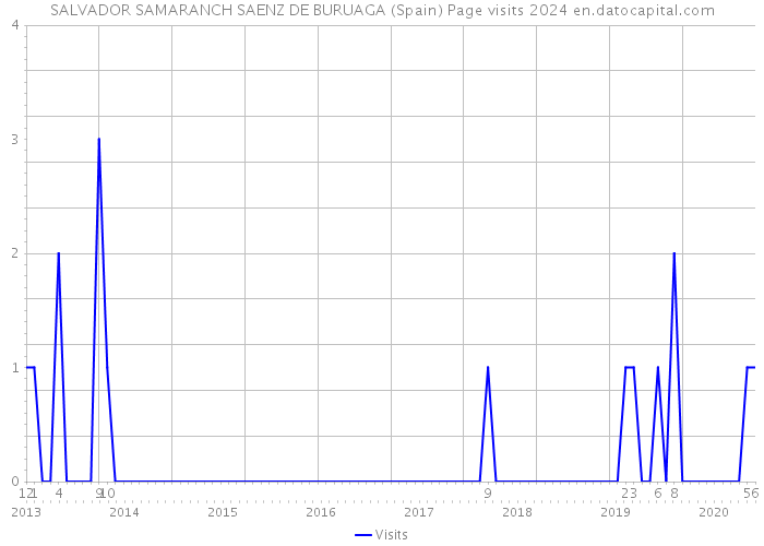 SALVADOR SAMARANCH SAENZ DE BURUAGA (Spain) Page visits 2024 