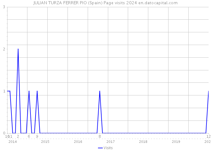 JULIAN TURZA FERRER PIO (Spain) Page visits 2024 