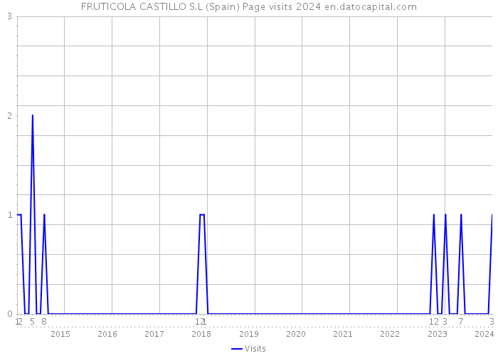FRUTICOLA CASTILLO S.L (Spain) Page visits 2024 