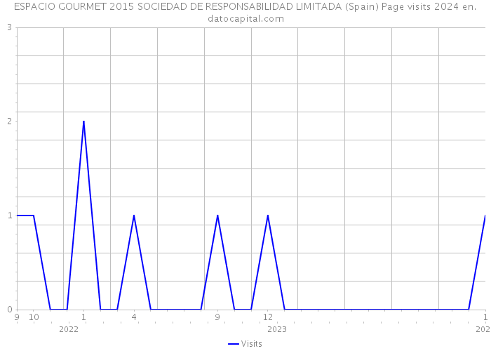 ESPACIO GOURMET 2015 SOCIEDAD DE RESPONSABILIDAD LIMITADA (Spain) Page visits 2024 