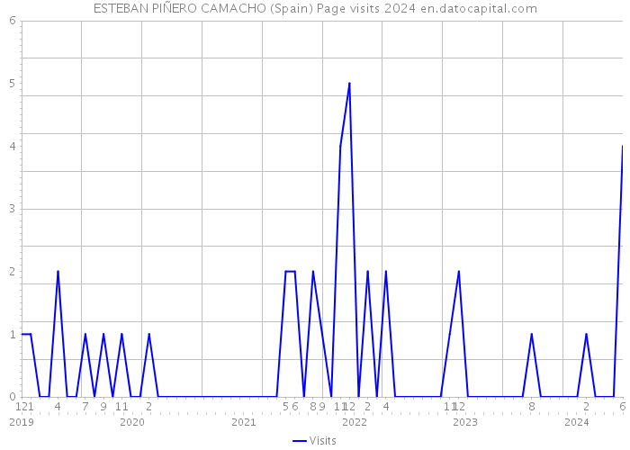 ESTEBAN PIÑERO CAMACHO (Spain) Page visits 2024 
