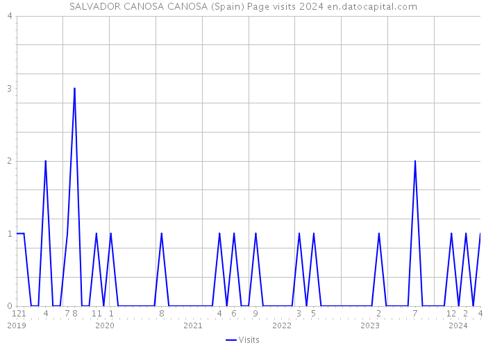 SALVADOR CANOSA CANOSA (Spain) Page visits 2024 
