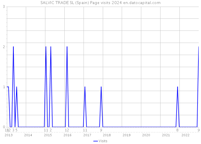 SALVIC TRADE SL (Spain) Page visits 2024 