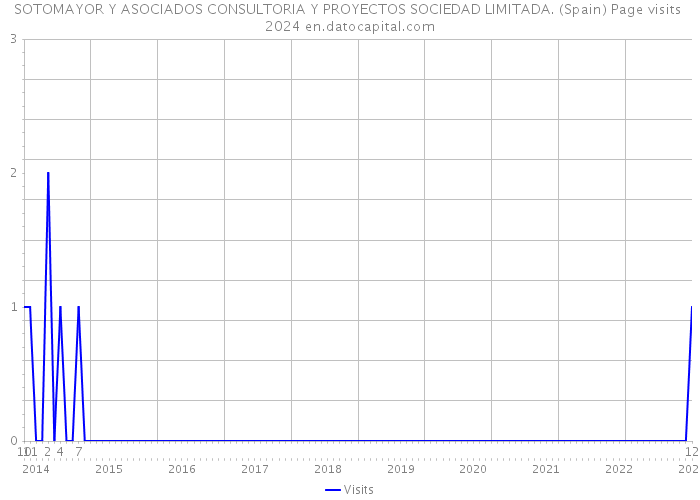 SOTOMAYOR Y ASOCIADOS CONSULTORIA Y PROYECTOS SOCIEDAD LIMITADA. (Spain) Page visits 2024 