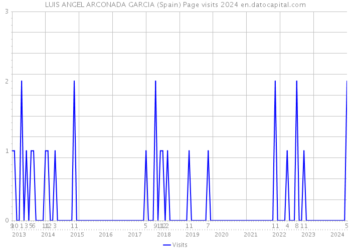 LUIS ANGEL ARCONADA GARCIA (Spain) Page visits 2024 
