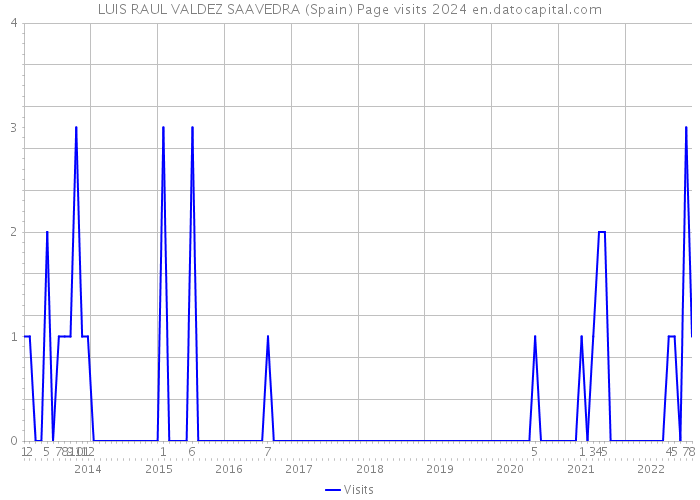 LUIS RAUL VALDEZ SAAVEDRA (Spain) Page visits 2024 