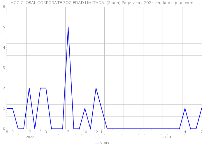 AGC GLOBAL CORPORATE SOCIEDAD LIMITADA. (Spain) Page visits 2024 